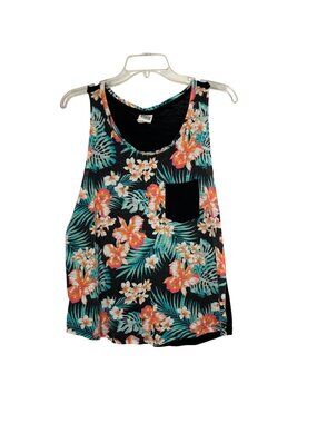 PINK Victoria's Secret Tropical Floral Tank Top Womens M Sleeveless Used